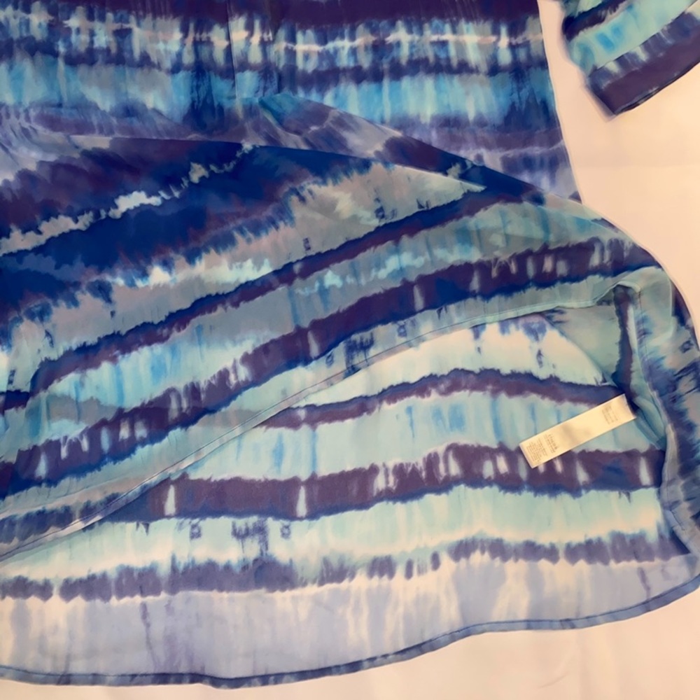 Chico’s Patterned See-Thru Blouse - image 6